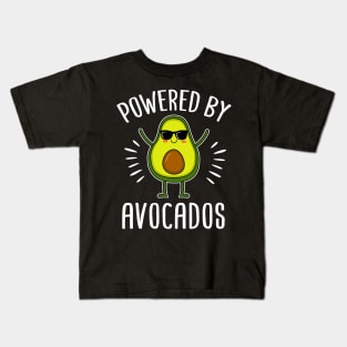 Powered By Avocados Gift For Avocado Lover Kids T-Shirt